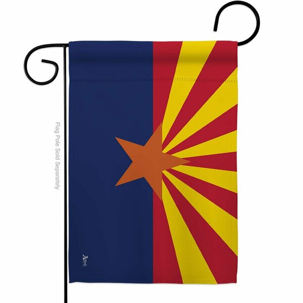 Guarderia 13 x 18.5 in. Arizona American State Garden Flag with Double-Sided Horizontal GU3904677